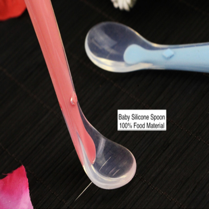 Set of 5 Food Grade High Quality Flexible Soft Ended Silicon Baby spoon Set